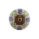 White Blue Green Leaf Ceramic Knob